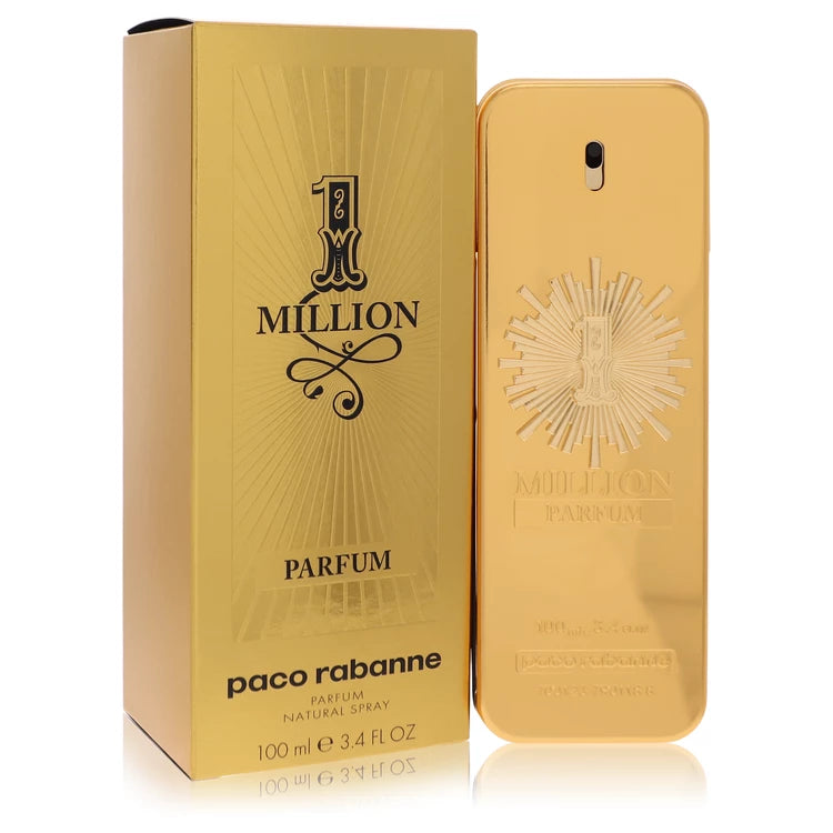 Paco Rabanne 1 Million Eau de Parfum – intense amber leather fragrance in sleek matte gold bottle. 100ml