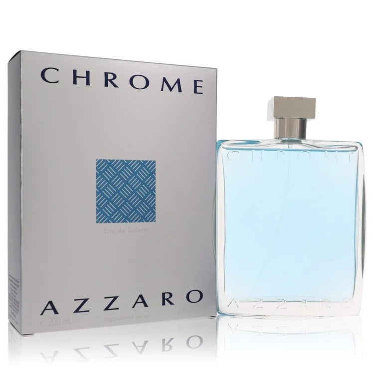 Azzaro Chrome cologne – fresh men’s fragrance in cool blue bottle. 200ml