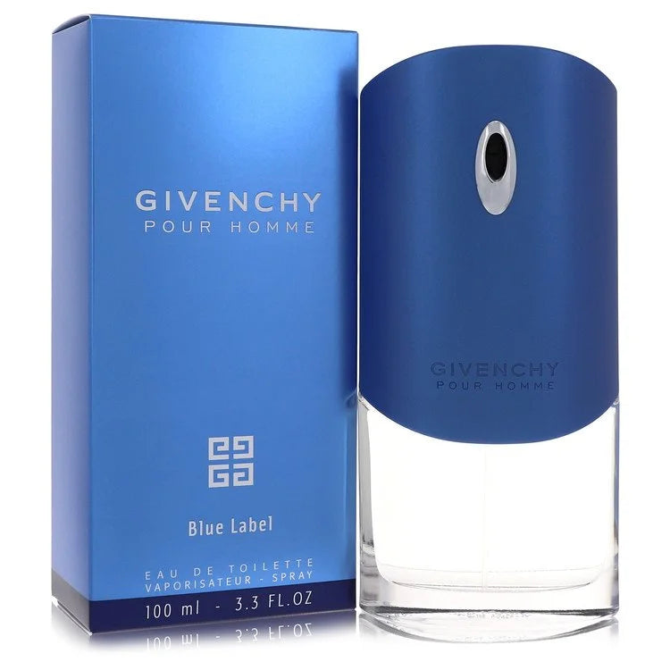 Givenchy Gentleman Blue Label – fresh spicy cologne for men in frosted blue bottle. 100ml