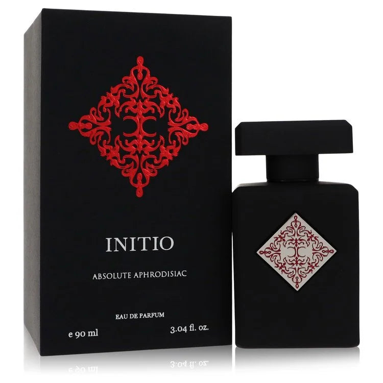Initio Absolute Aphrodisiac – seductive amber vanilla fragrance in matte black bottle with gold plate. 90ml