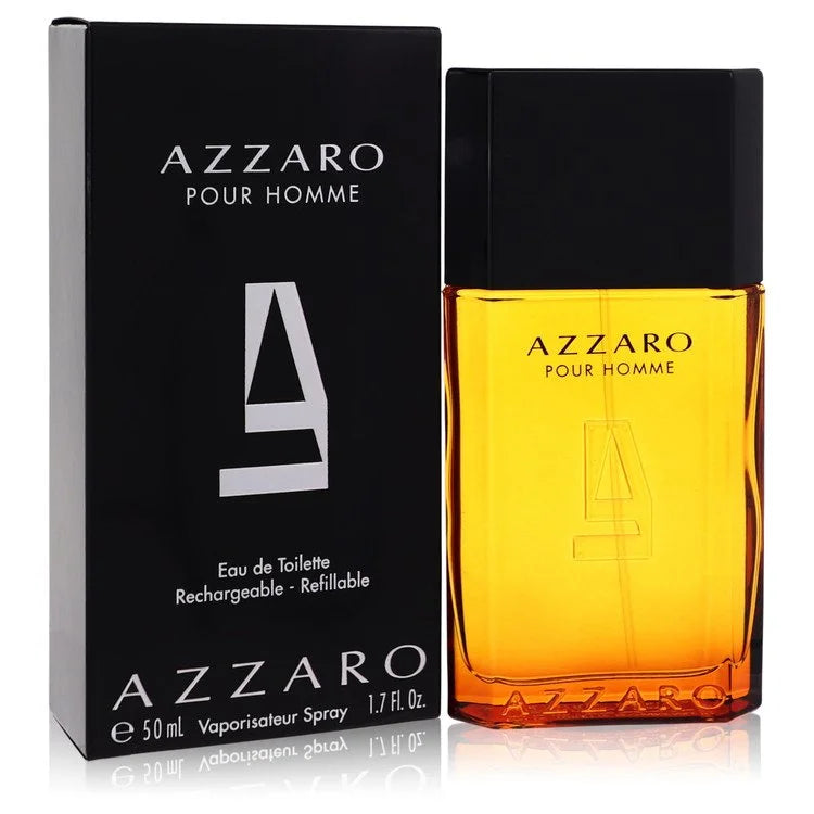 Azzaro Pour Homme bottle – classic men’s fragrance with warm, woody notes. 50ml