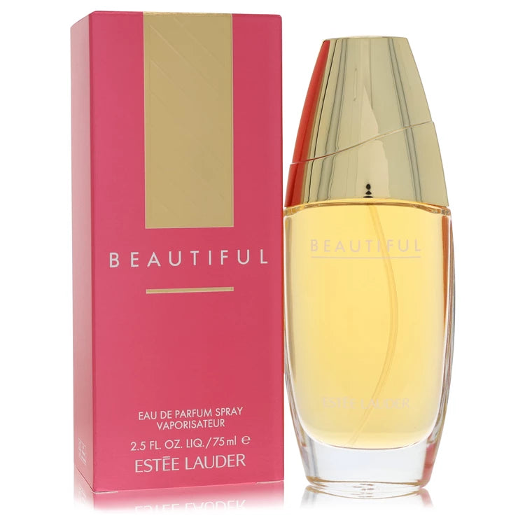 Estée Lauder Beautiful perfume bottle and packaging on a white background 75ml