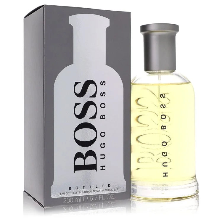 Hugo Boss Bottled No. 6 Eau de Toilette – classic woody spicy cologne in clear bottle with metallic cap 200ml