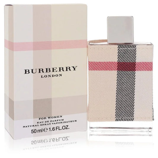 Burberry London for women – elegant floral scent wrapped in classic Burberry fabric bottle. 50ml