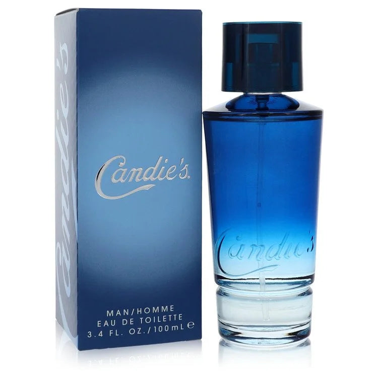 Blue Candie's men's perfume bottle and packaging on a white background 100ml