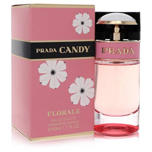 Prada Candy Florale – delicate floral fragrance with sweet undertones in soft pink bottle with white cap. 50ml