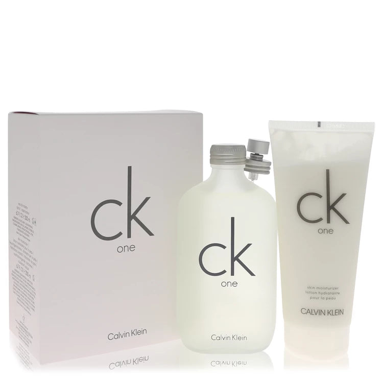 CK one gift set. 200ml eau de toilette & 200ml body moisturizer. only authentic at Scent Haven!