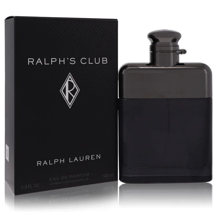 Ralph Lauren Ralph’s Club – elegant woody lavender cologne in sleek black bottle with bold metallic top. 100ml