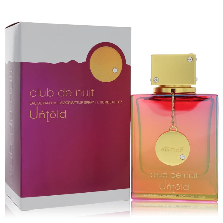 Armaf Club de Nuit Untold – rich spicy-amber fragrance in reflective gold bottle. 106ml