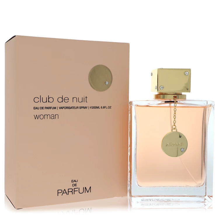Armaf Club de Nuit for women – elegant fruity floral perfume in soft pink bottle with gold accents. 200ml