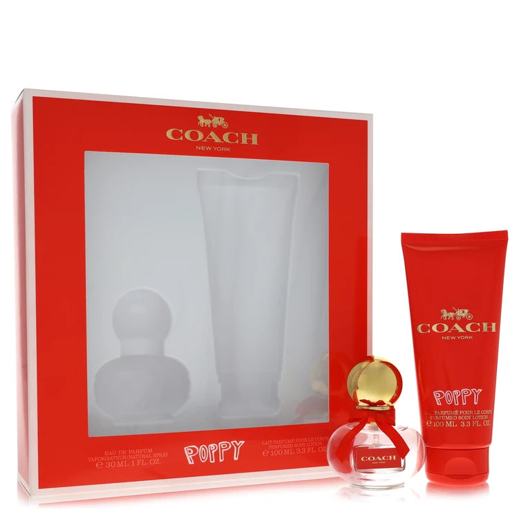 Coach Poppy Gift Set with 30ml Eau de Parfum Spray and 100ml Body Lotion at Scent Haven