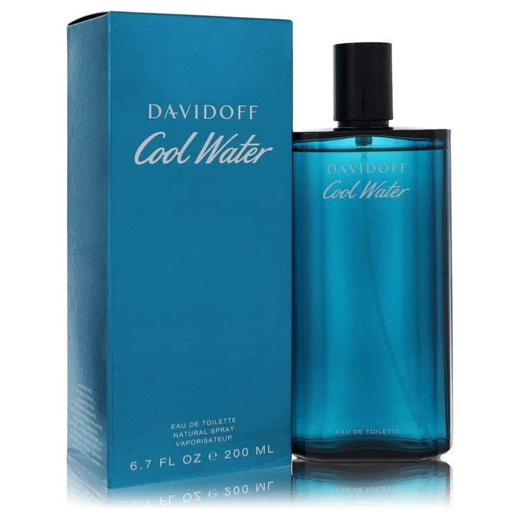 Davidoff Cool Water for men – iconic fresh aquatic fragrance in deep blue bottle. 200ml