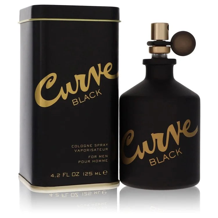 Curve Black cologne spray bottle and packaging on a white background 125ml