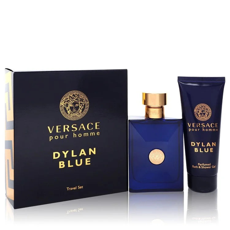 versace dylan blue gift set. 100ml eau de toilette and bath & shower gel. Only Authentic at Scent Haven!