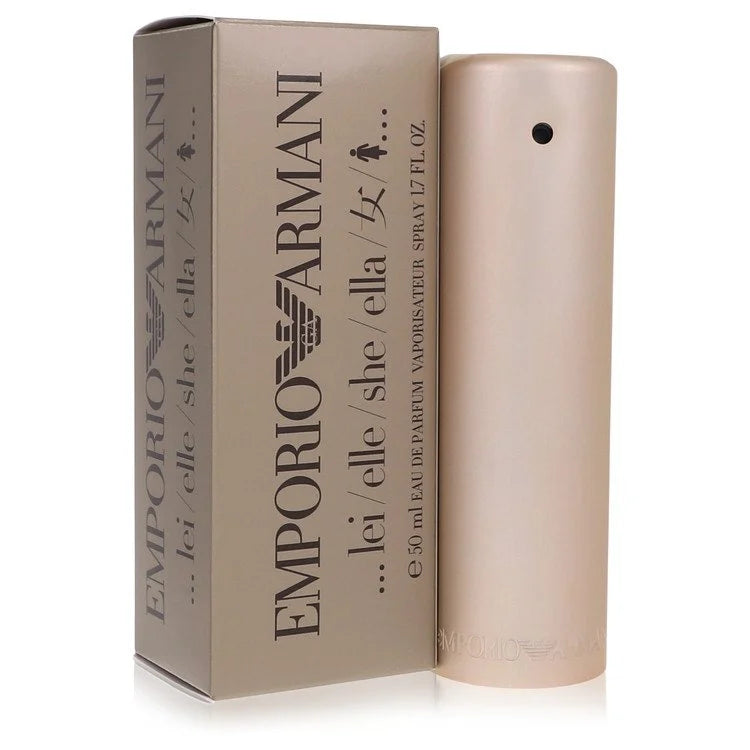Emporio Armani for Her – soft musky floral fragrance in sleek metallic rose gold bottle. 50ml