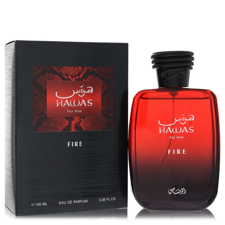 Rasasi Hawas Fire Eau de Parfum for men at Scent Haven 100ml