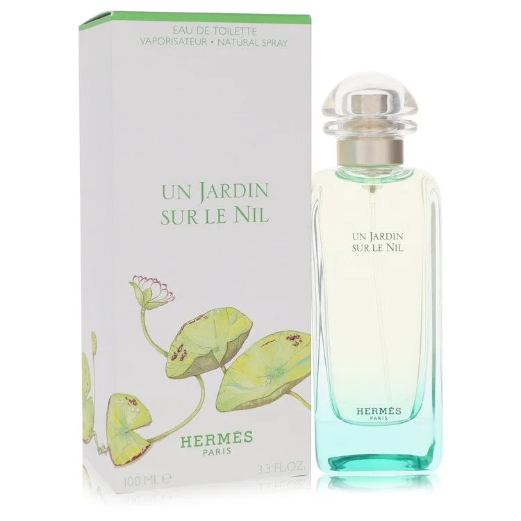 Hermès Un Jardin Sur Le Nil – fresh green citrus fragrance in pale green bottle with rounded cap. 100ml