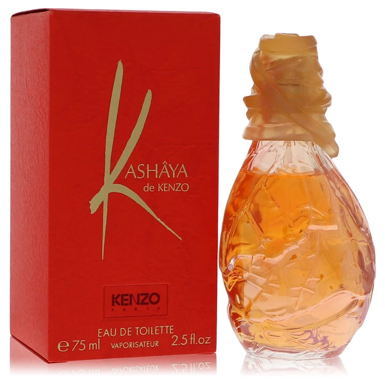 Kenzo Kashaya perfume bottle and packaging on a white background 75ml