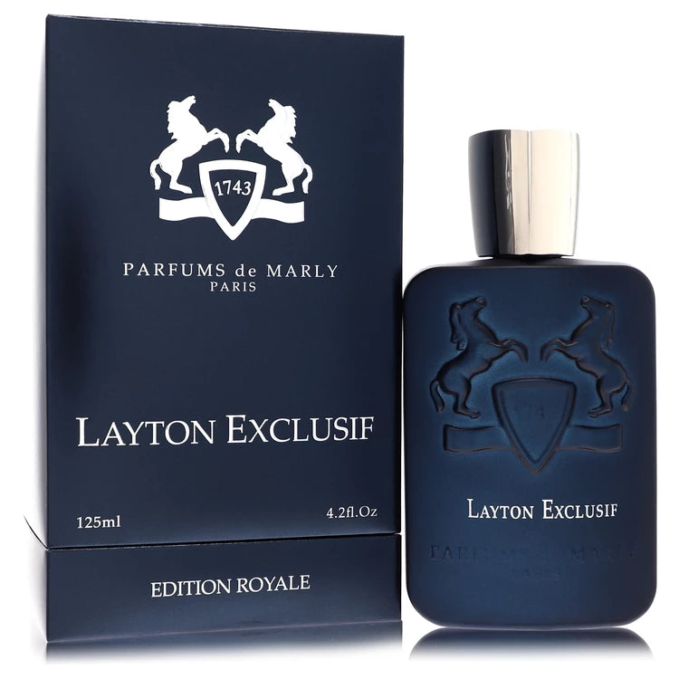 Parfums de Marly Layton Exclusif – intense oud and vanilla cologne in matte black bottle with silver cap. 125ml
