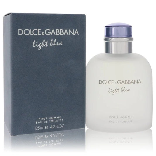 Dolce & Gabbana Light Blue Pour Homme – fresh citrus woody cologne in frosted glass bottle with blue cap 125ml