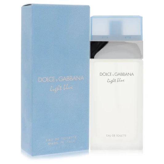 Dolce & Gabbana Light Blue for women – fresh fruity floral perfume in frosted glass bottle with light blue cap 50ml