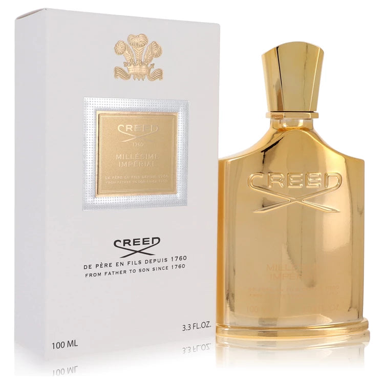 Creed Millésime Impérial – luxurious marine and fruity scent in elegant gold bottle. 100ml