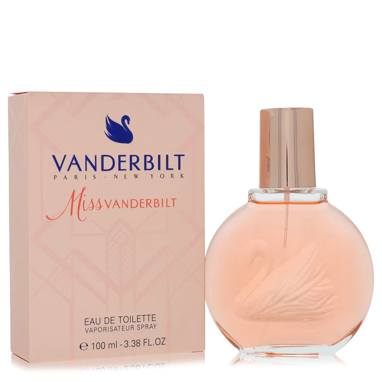 Vanderbilt Miss Vanderbilt perfume bottle and packaging on a white background 100ml