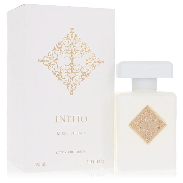 nitio Musk Therapy – calming white musk and citrus scent in sleek white bottle with gold detailing 90ml