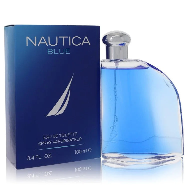 Nautica Blue cologne – fresh aquatic fragrance for men in vibrant blue bottle. 100ml