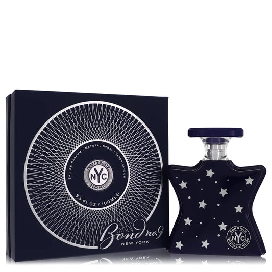 Bond No. 9 Nuits de NoHo – modern floral musk perfume in midnight blue star-shaped bottle with gold accents. 100ml