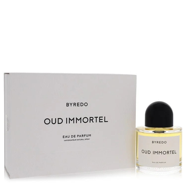 Byredo Oud Immortel – deep smoky oud fragrance in clean glass bottle with monochrome label 100ml