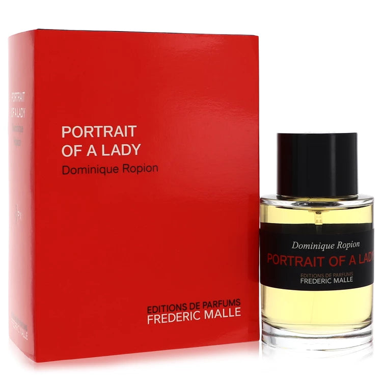 Frédéric Malle Portrait of a Lady – bold rose and patchouli fragrance in elegant black and red bottle. 100ml