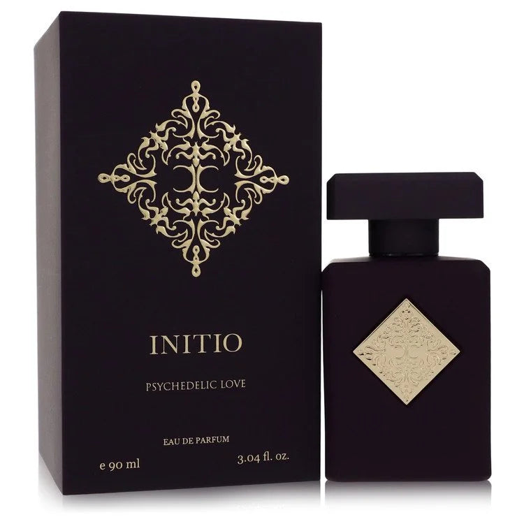 Initio Psychedelic Love – addictive floral musky perfume in deep purple bottle with gold crest. 90ml