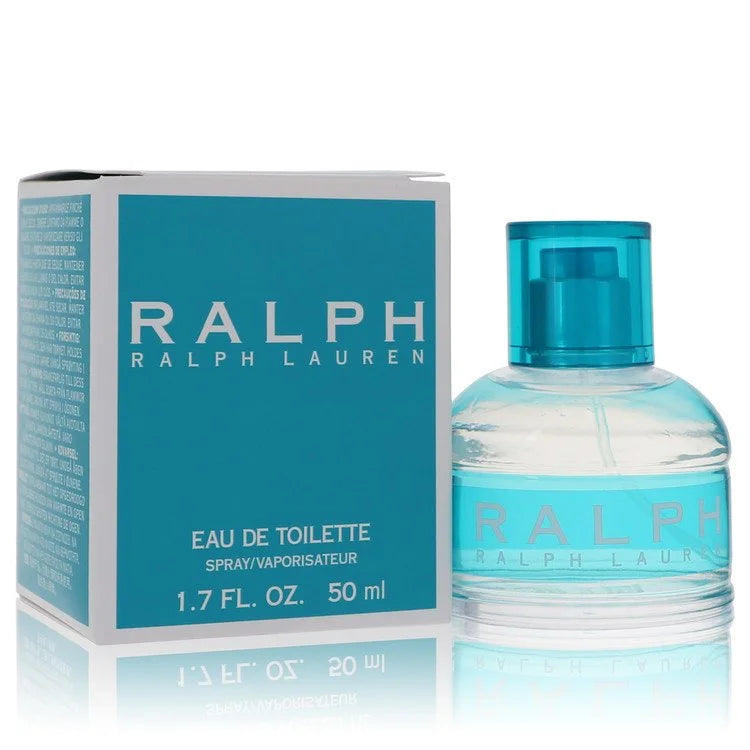 Ralph by Ralph Lauren – youthful fruity floral scent in vibrant turquoise bottle with colorful cap. 50ml