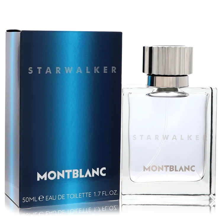 Montblanc Starwalker – modern spicy woody fragrance in clear glass bottle with silver floating cap 50ml