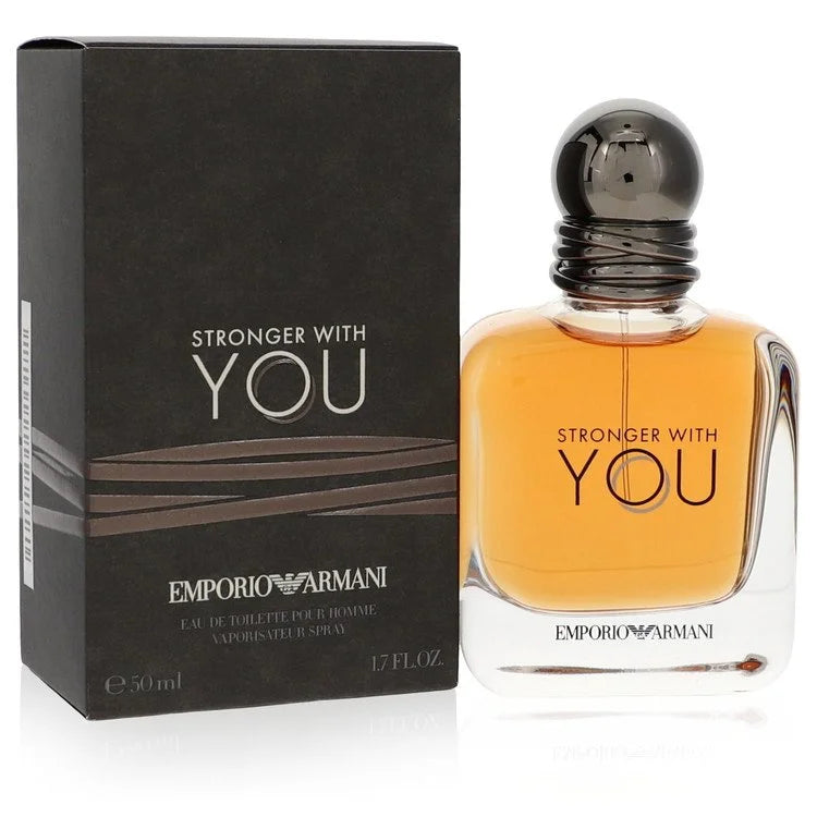 Emporio Armani Stronger With You – warm spicy men’s scent in round amber-hued bottle. 50ml