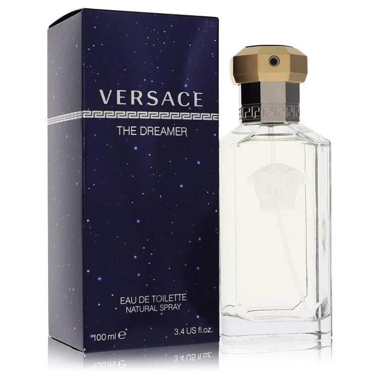 Versace The Dreamer – romantic aromatic cologne in frosted glass bottle with gold cap. 100ml
