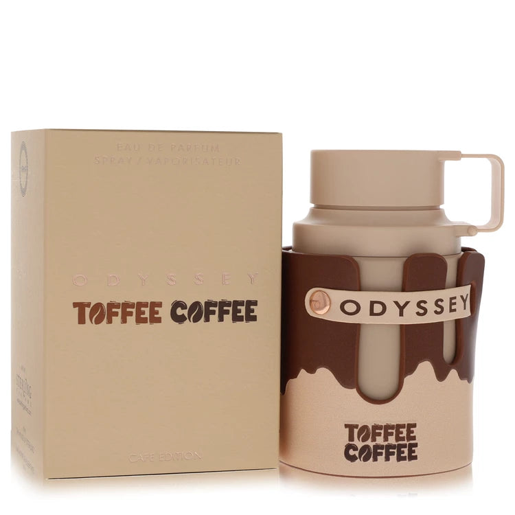 Odyssey Toffee Coffee mug with packaging on a white background 100ml