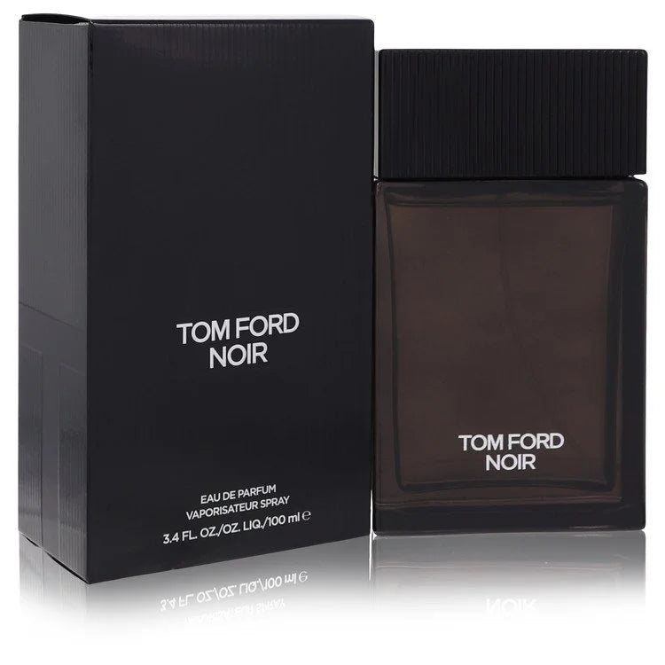 Tom Ford Noir – refined spicy floral cologne in sleek black ribbed bottle with silver lettering. 100ml
