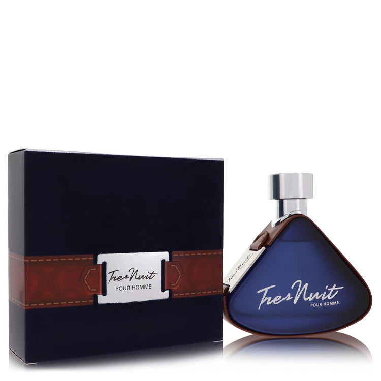 Armaf Tres Nuit – elegant fresh spicy cologne in classic deep blue bottle with silver cap. 100ml