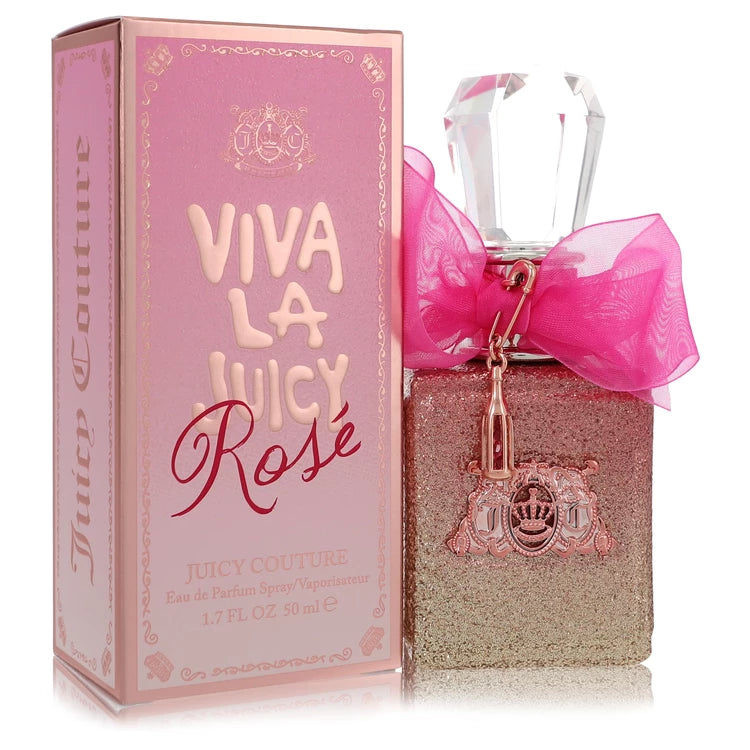 Viva La Juicy Rosé perfume – sparkling rose and citrus scent in glittery pink bottle. 50ml