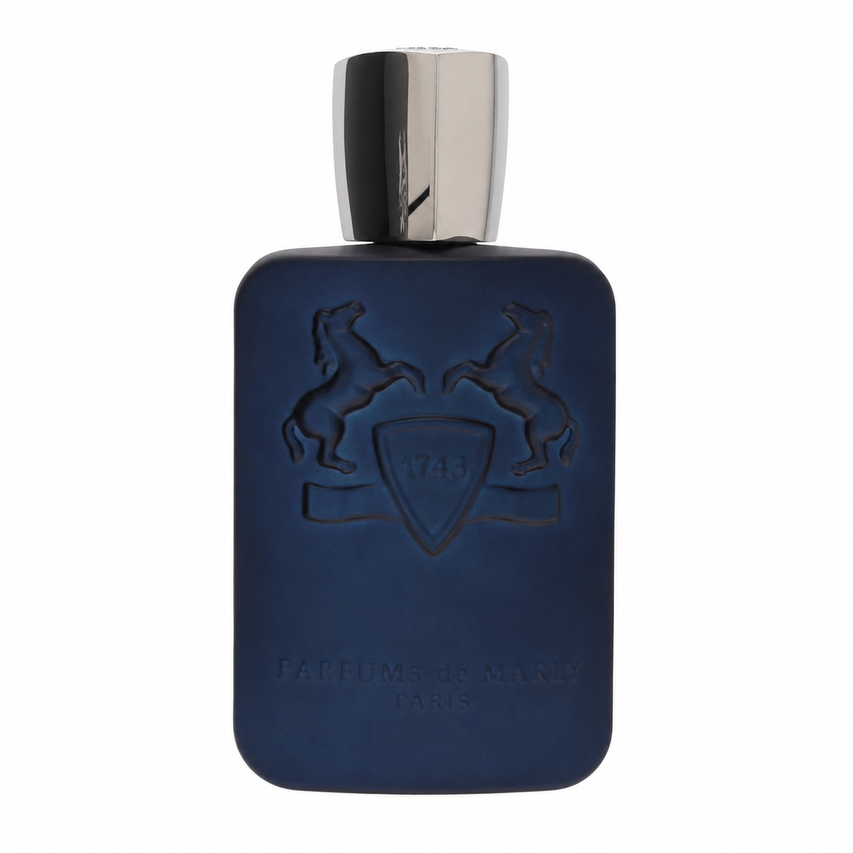 Parfums de Marly Layton – sophisticated spicy floral fragrance in royal blue bottle with silver accents. 125ml