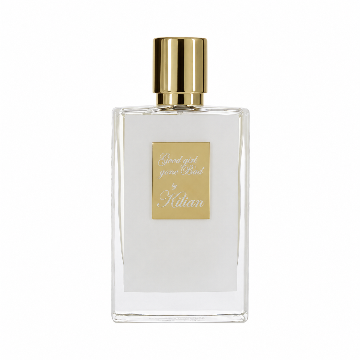 Kilian Good Girl Gone Bad – seductive white floral perfume in textured white bottle with gold plaque. 50ml