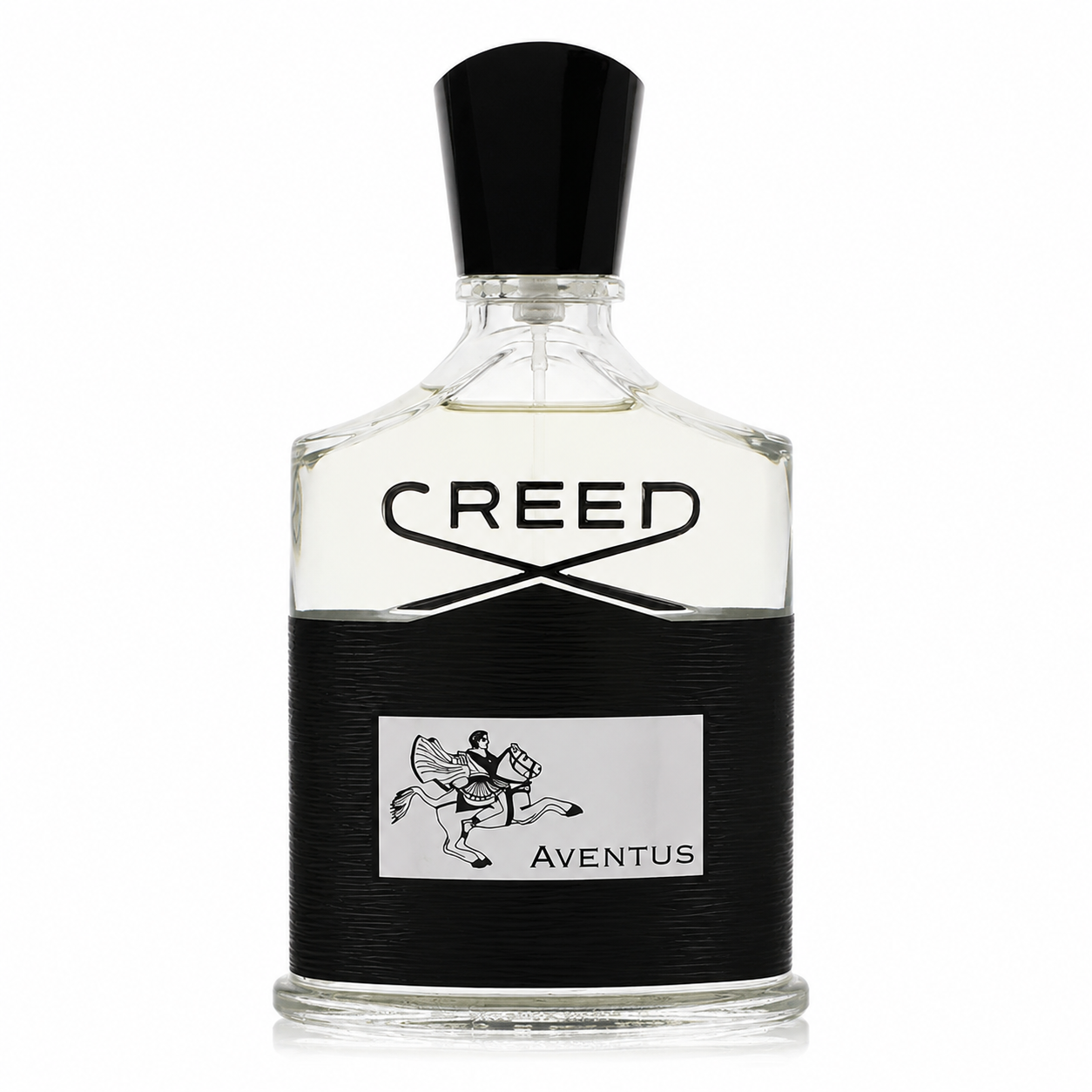 Creed Aventus – iconic fruity smoky men’s fragrance in black and clear bottle with silver crest. 100ml