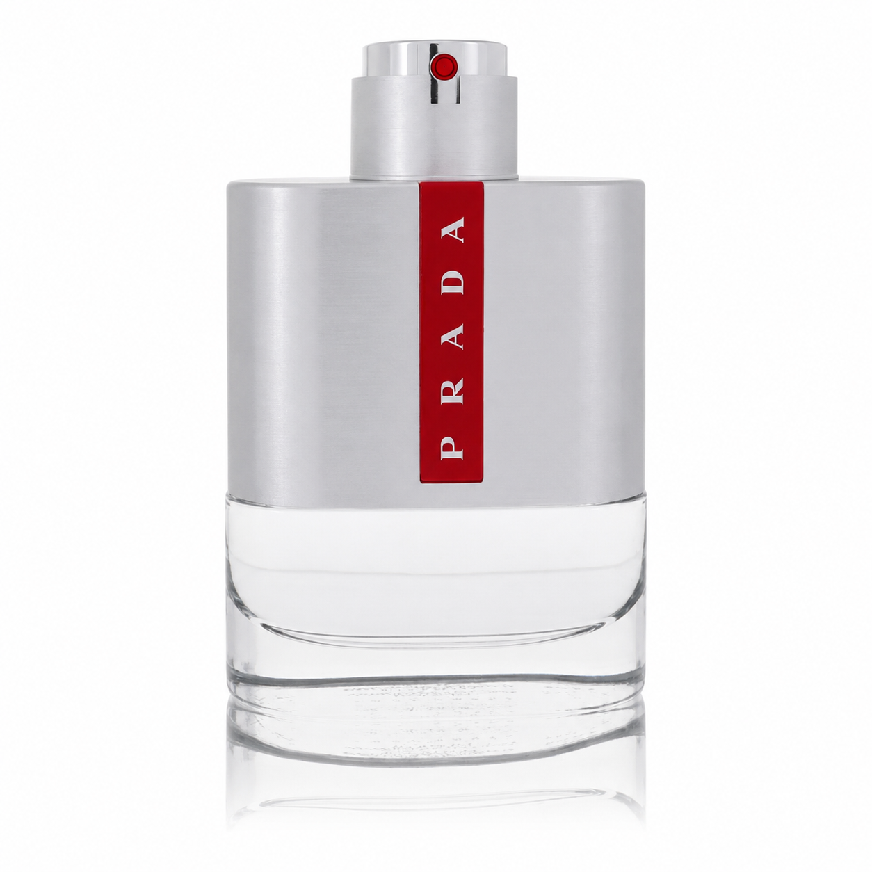 Prada Luna Rossa Eau de Toilette – fresh aromatic scent in sleek silver and red bottle inspired by sailing. 100ml