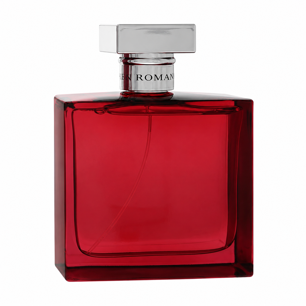 Ralph Lauren Romance Intense – deep rose and black vanilla scent in sleek rose-tinted bottle with metallic accents. 100ml