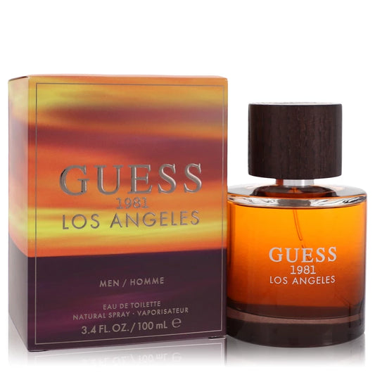 Guess 1981 Los Angeles perfume bottle and packaging on a white background 100ml