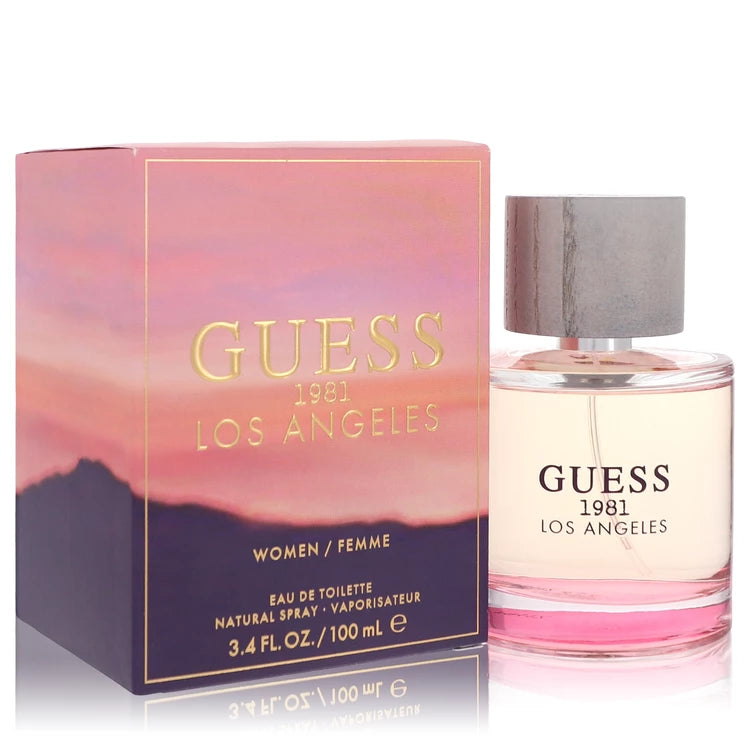 Guess 1981 Los Angeles perfume bottle and packaging on a white background 100ml