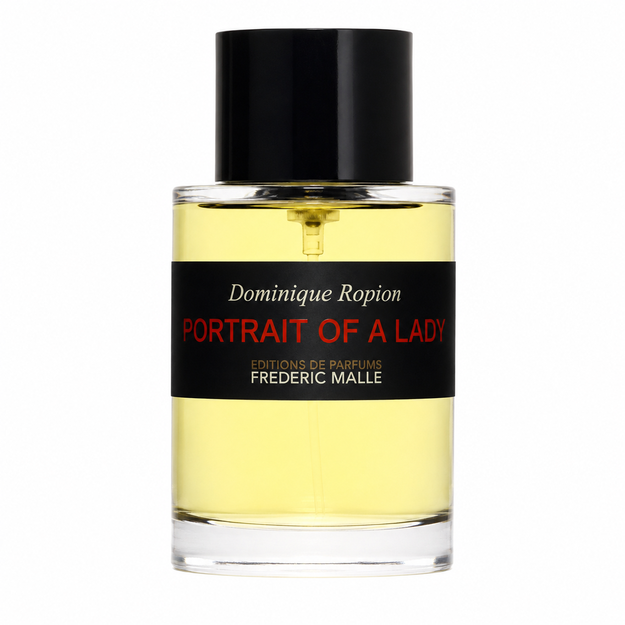 Frédéric Malle Portrait of a Lady – bold rose and patchouli fragrance in elegant black and red bottle. 100ml
