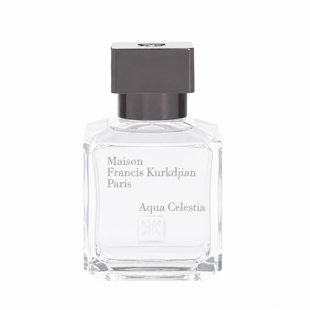 Maison Francis Kurkdjian Aqua Celestia – clean musky citrus fragrance in icy blue bottle with silver cap. 71ml